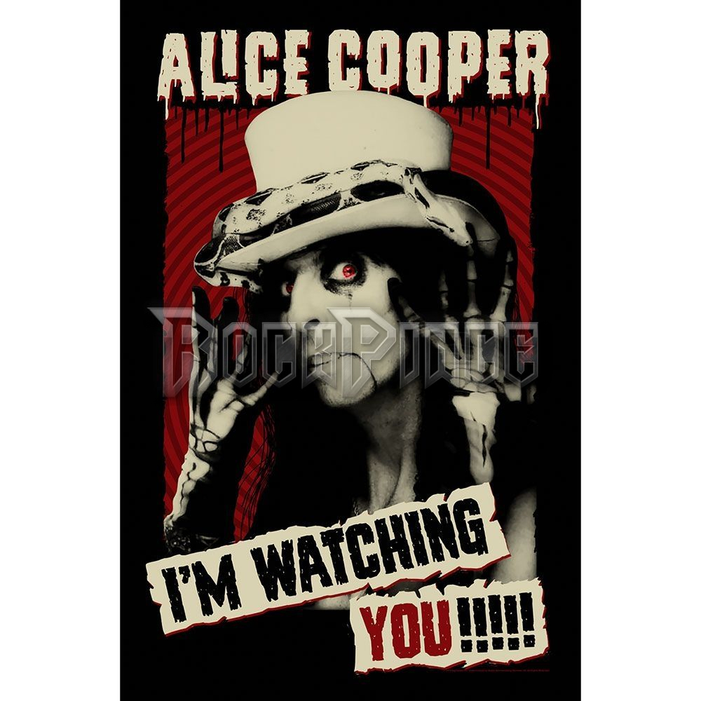Alice Cooper: I'm Watching You - Textil poszter / Zászló - TP234