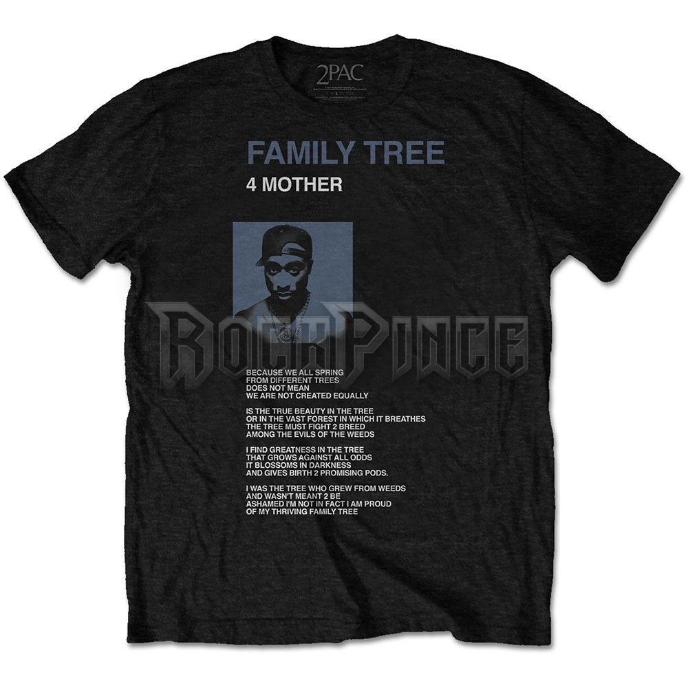 Tupac - Family Tree - unisex póló - 2PACTS25MB