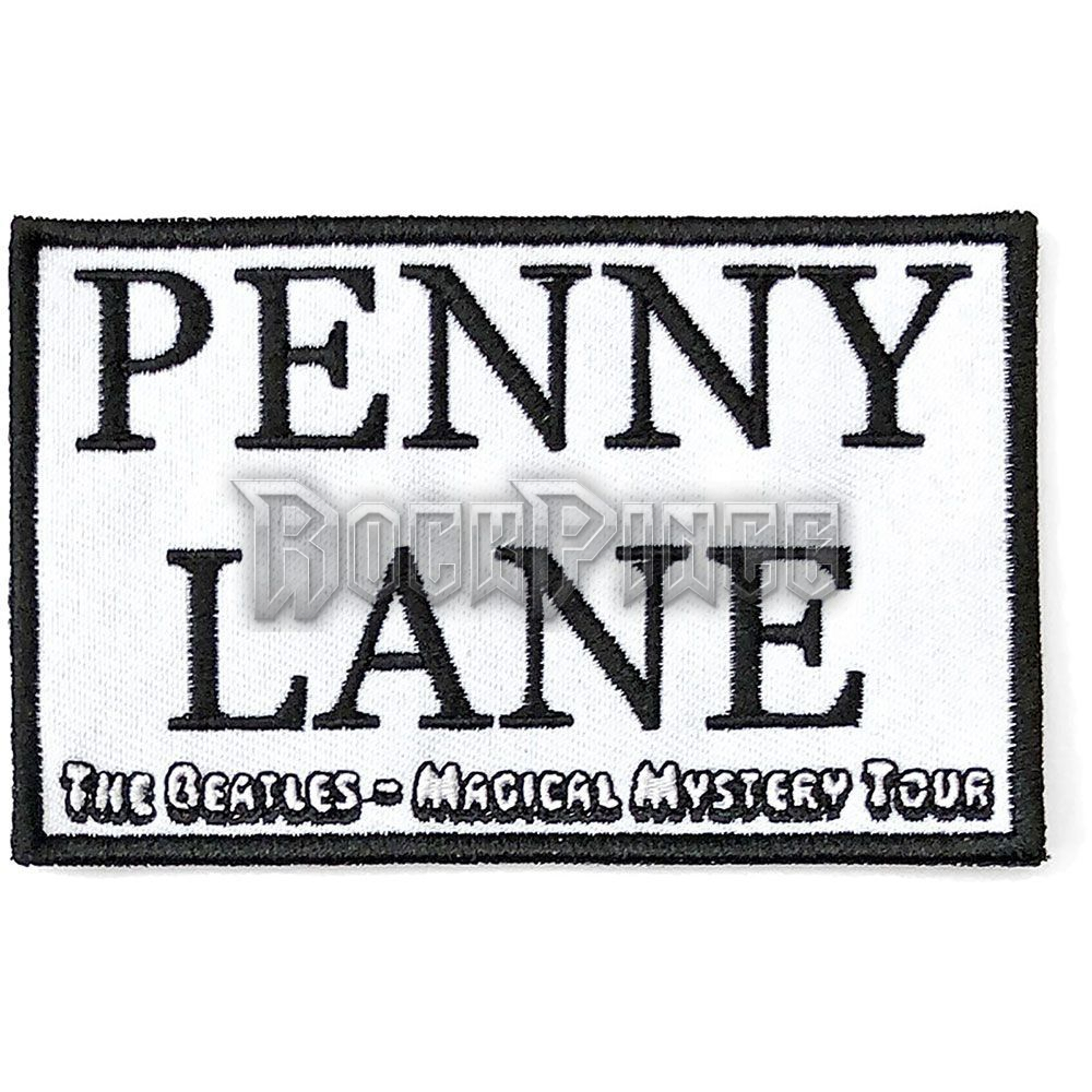 The Beatles - Penny Lane White - kisfelvarró - BEATSONGPAT02W