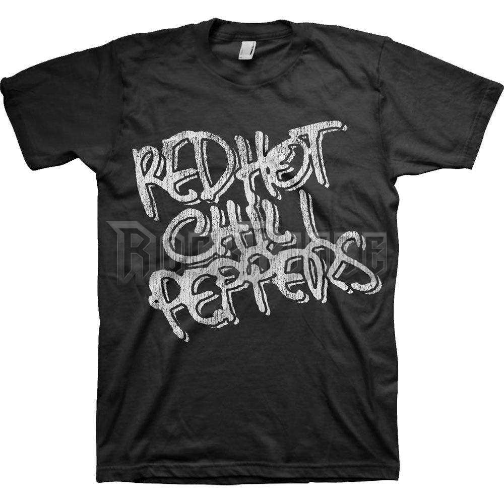 Red Hot Chili Peppers - Black & White Logo - unisex póló - RHCPTS09MB / PHDRHCTSBBLA