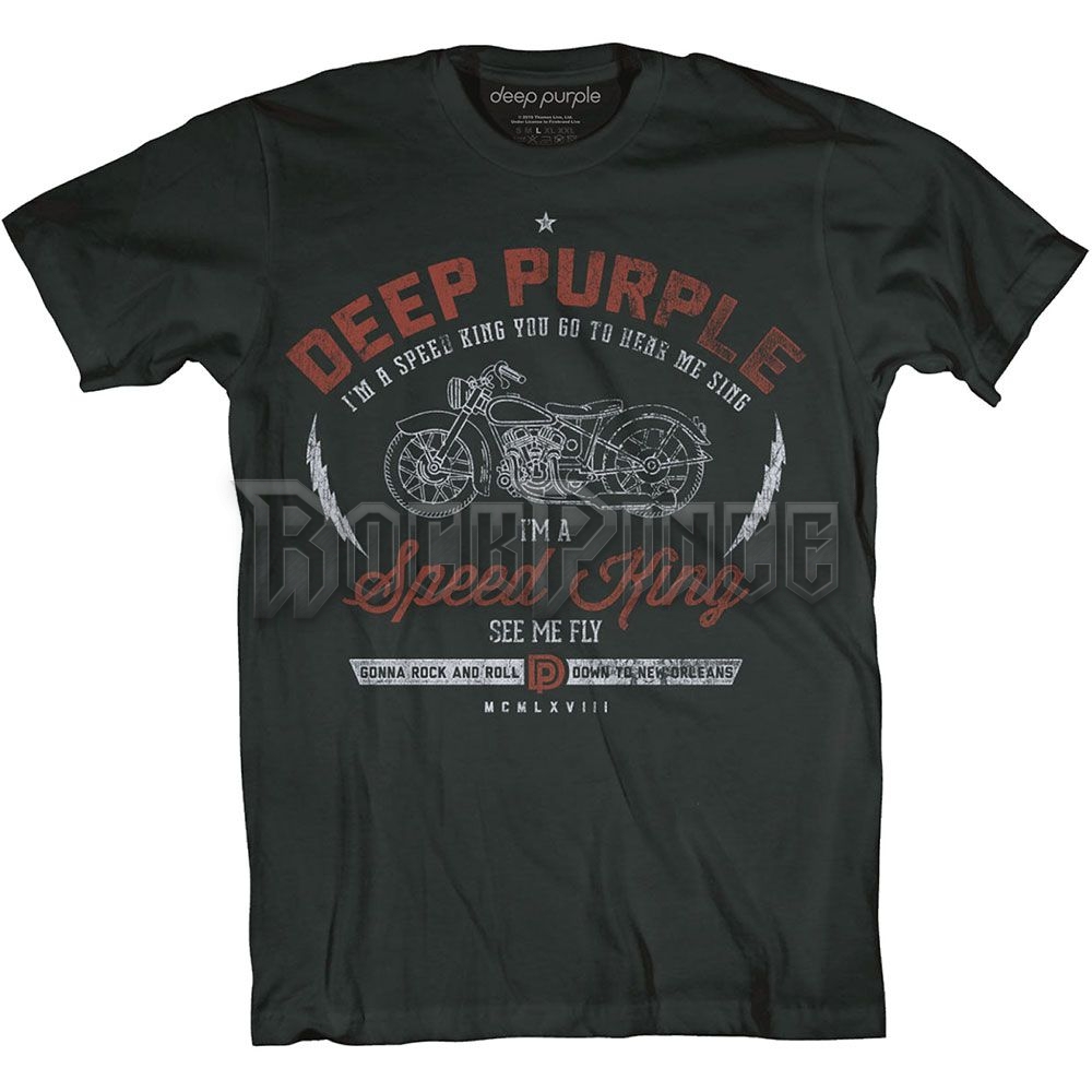 Deep Purple - Speed King - unisex póló - DPTS04MB