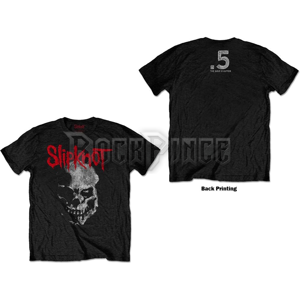 Slipknot - Gray Chapter Skull - unisex póló - SKTS60MB