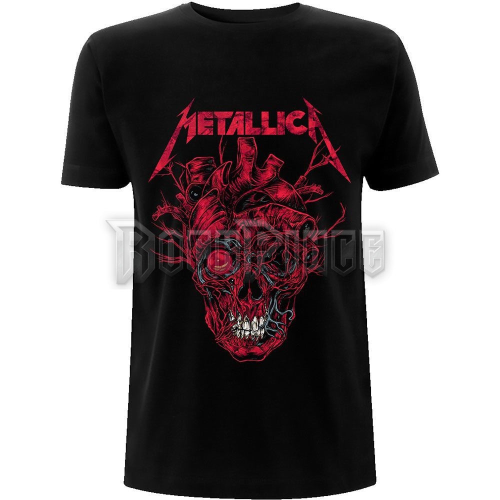 Metallica - Heart Skull - unisex póló - METTS40MB / PHDMTLTSBHEASKU