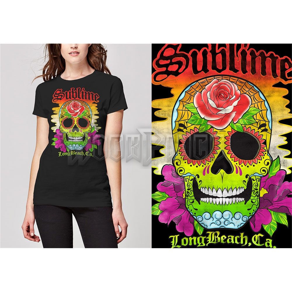 Sublime - Colour Skull - női póló - SUBTS06LB