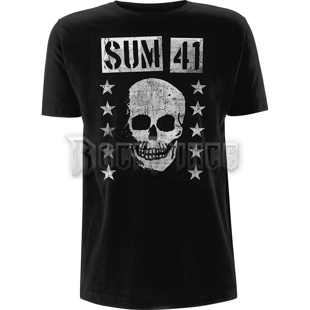 Sum 41 - Grinning Skull - unisex póló - SUMTS01MB / RTSUM003