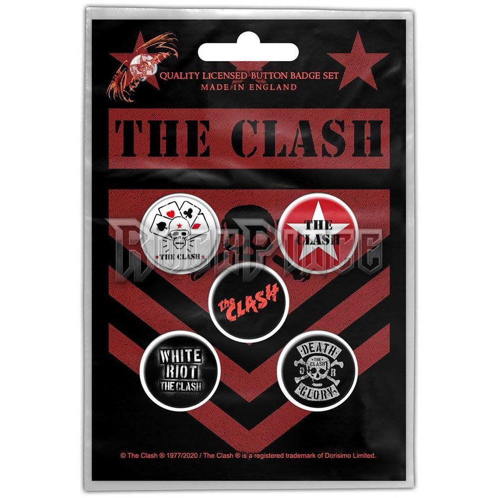 The Clash - London Calling - 5 db-os kitűző szett - BB083