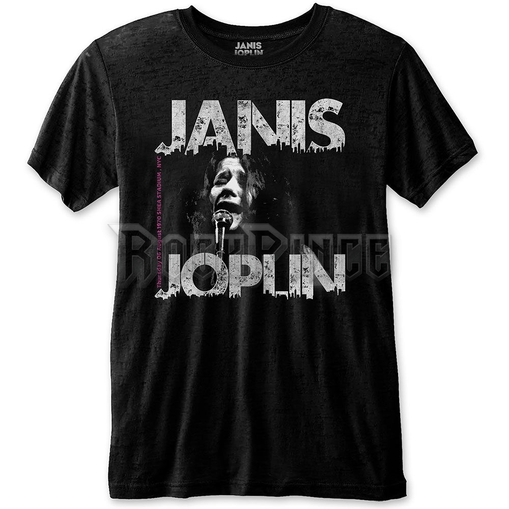 Janis Joplin - Shea '70 - unisex póló (környezetbarát) - JOPECOTS01MB