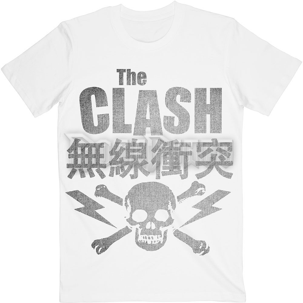 The Clash - Skull & Crossbones - unisex póló - CLTS13MW