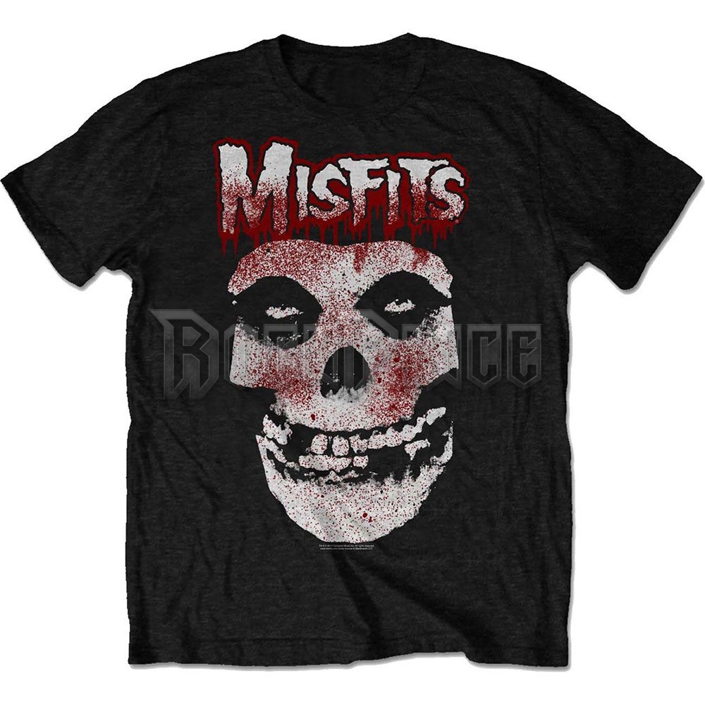 Misfits - Blood Drip Skull - unisex póló - MISTS05MB / MISTSP05MB