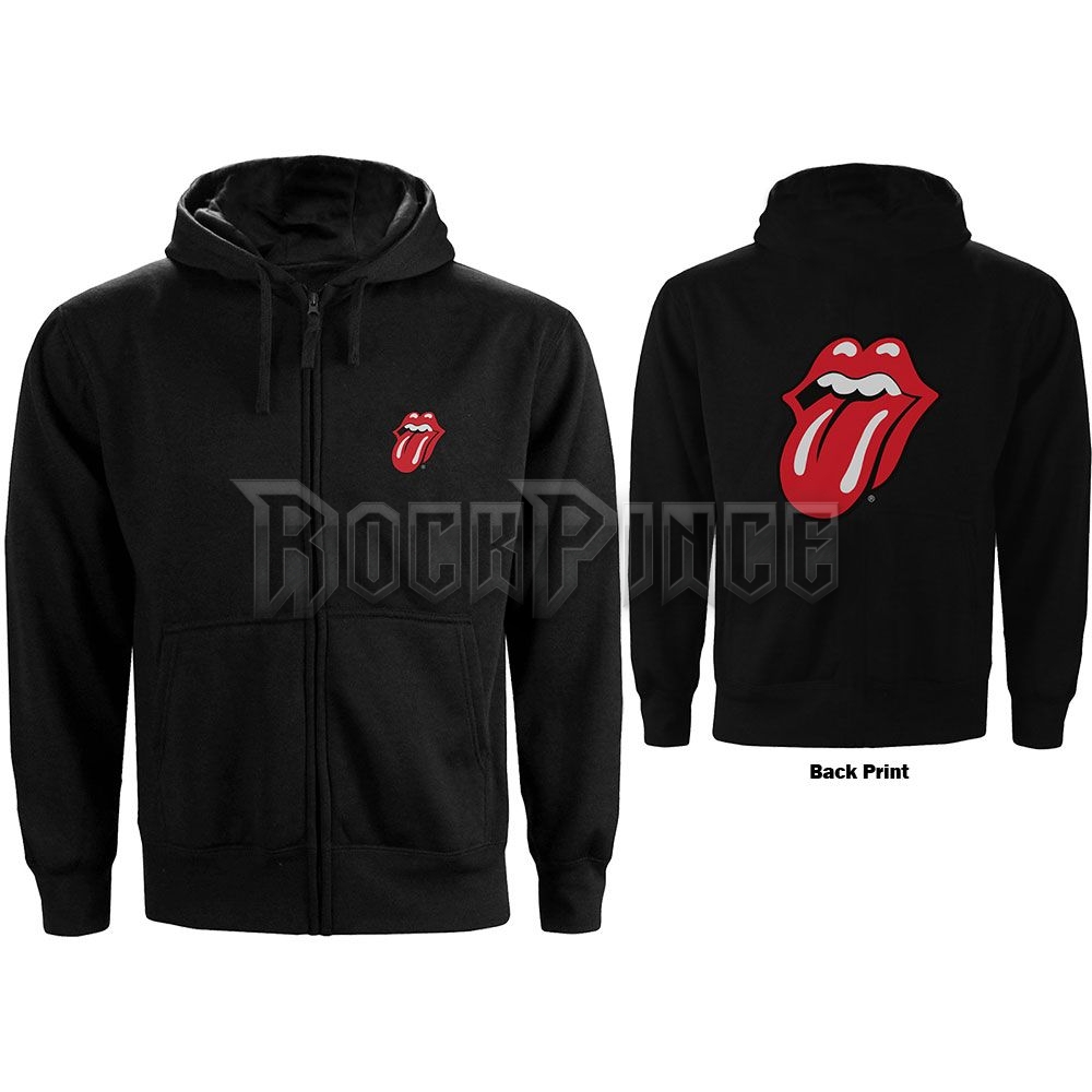 The Rolling Stones - Classic Tongue - unisex cipzáras kapucnis pulóver - RSZHD04MB