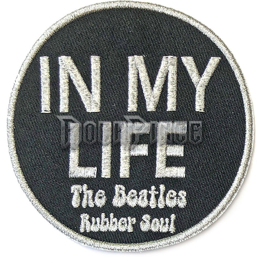 The Beatles - In My Life - kisfelvarró - BEATSONGPAT11