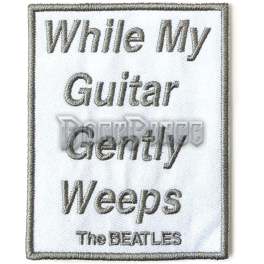 The Beatles - While My Guitar Gently Weeps - kisfelvarró - BEATSONGPAT04