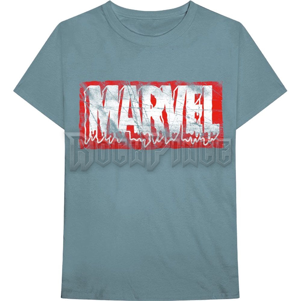 Marvel Comics - Distressed Dripping Logo - unisex póló - MARVTS77MLB