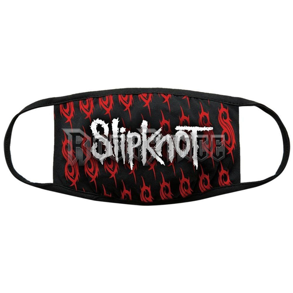 Slipknot - White Logo & Sigils szájmaszk - SKMASK03B