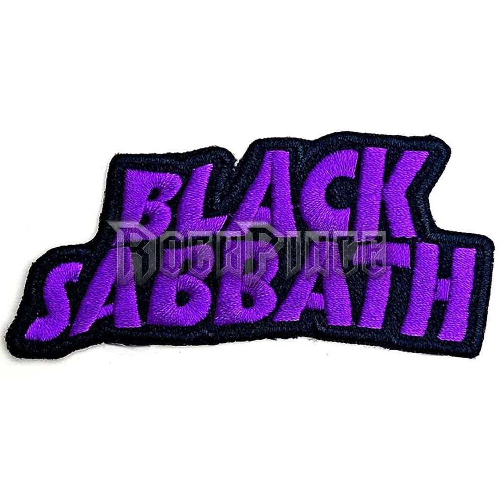 Black Sabbath - Cut Out Wavy Logo - kisfelvarró - BSPAT04