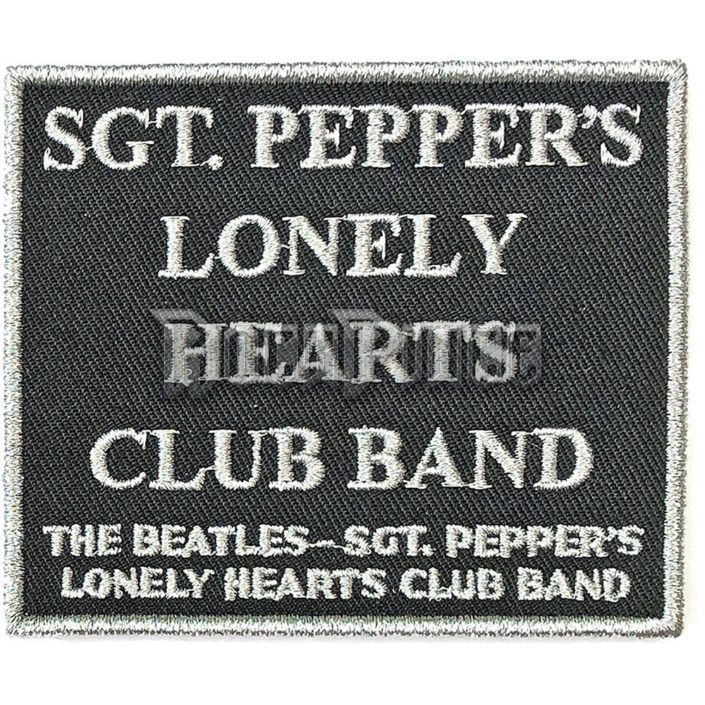 The Beatles - Sgt. Pepper's….Black - kisfelvarró - BEATSONGPAT10B