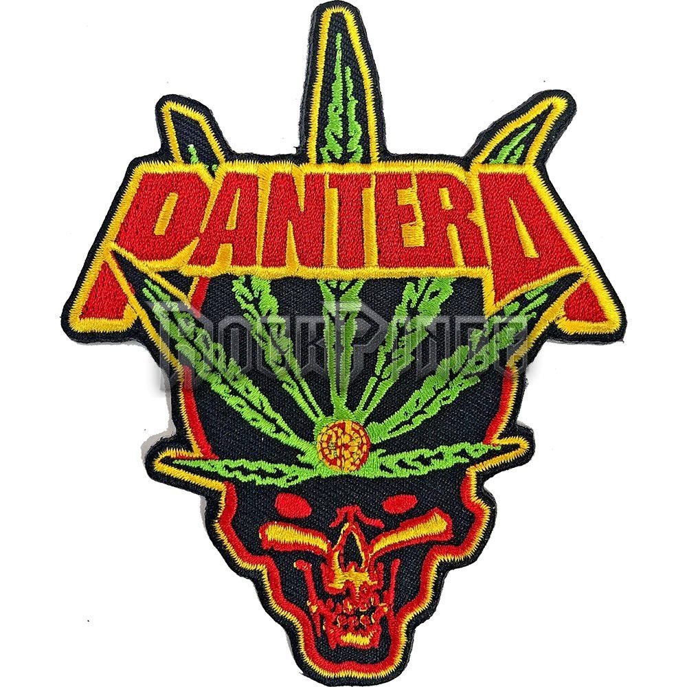Pantera - Leaf Skull - kisfelvarró - PANTPAT11