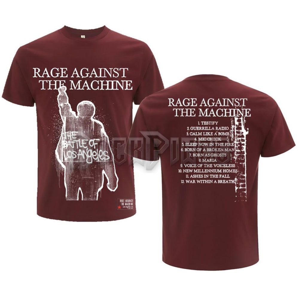Rage Against The Machine - BOLA Album Cover - unisex póló - RATMTS06MM