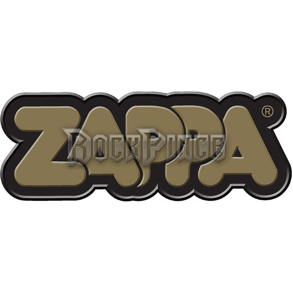 Frank Zappa - Gold 3D Bubble Logo - hűtőmágnes - ZAPMAG02