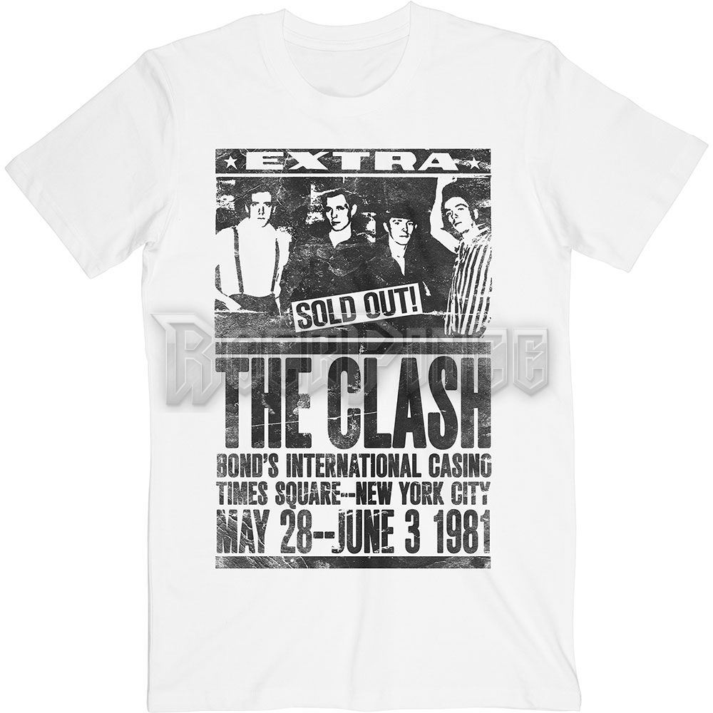 The Clash - Bond's 1981 - unisex póló - CLTS09MW