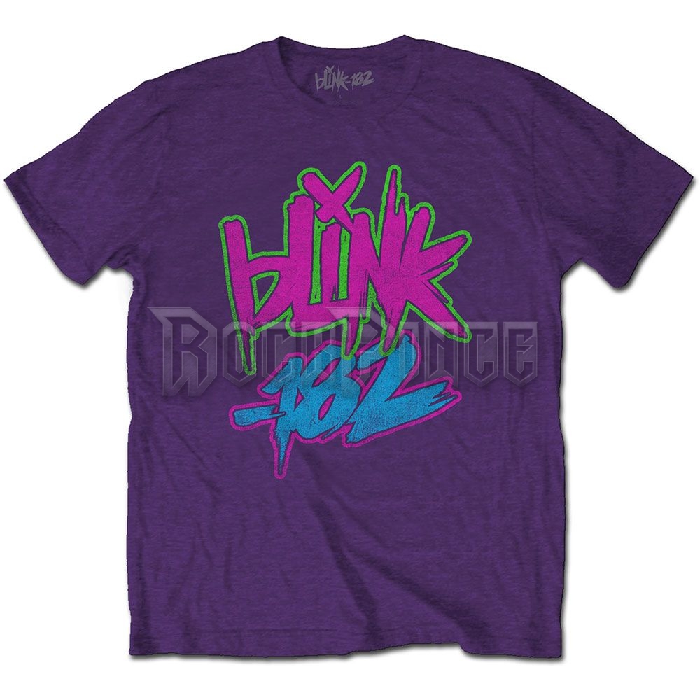 Blink-182 - Neon Logo - unisex póló - BLINKTS01MPU