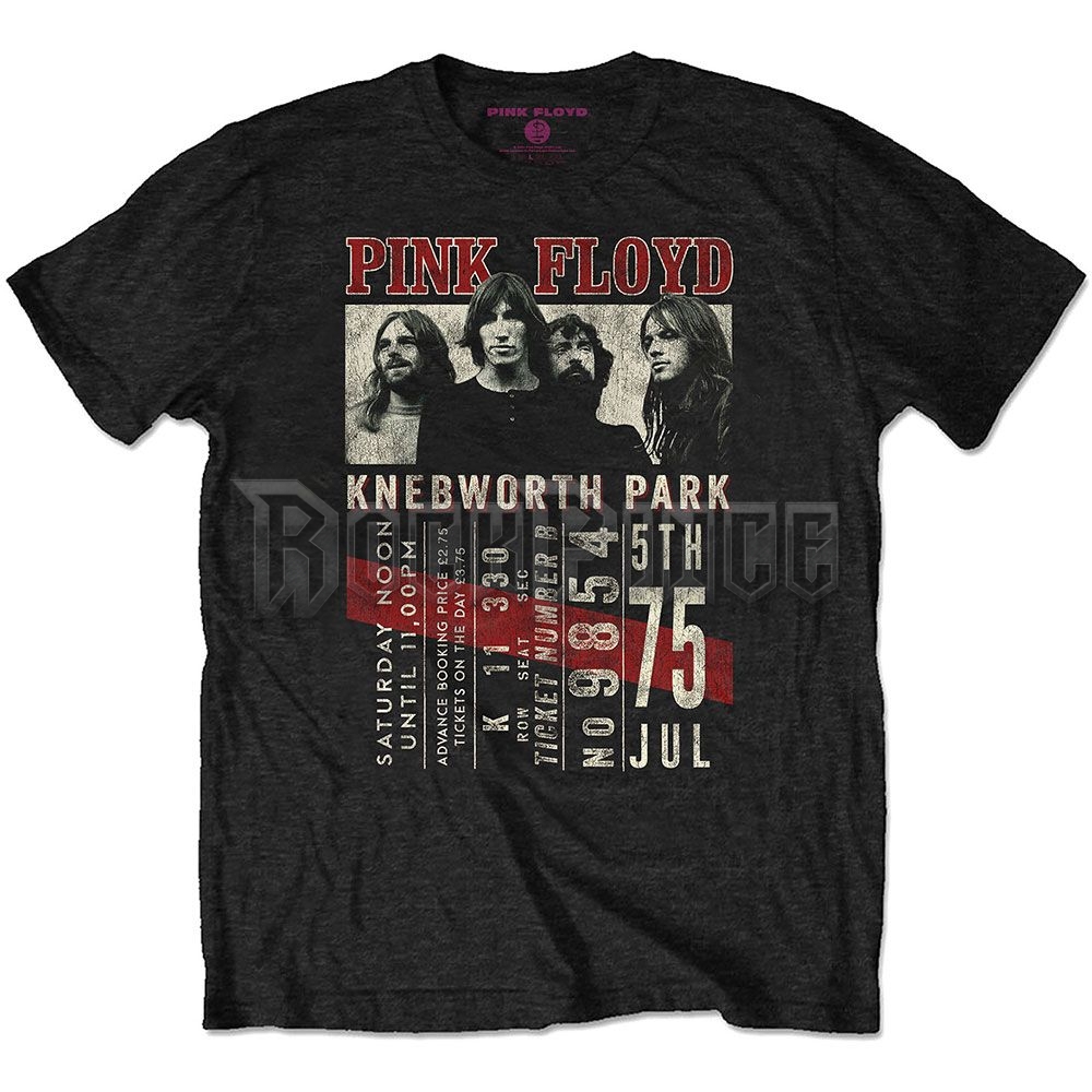 Pink Floyd - Knebworth '75 - unisex póló (környezetbarát) - PFECOTS02MB