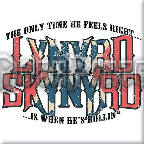 Lynyrd Skynyrd - Only Time He Feels Right - hűtőmágnes - LSMAG06