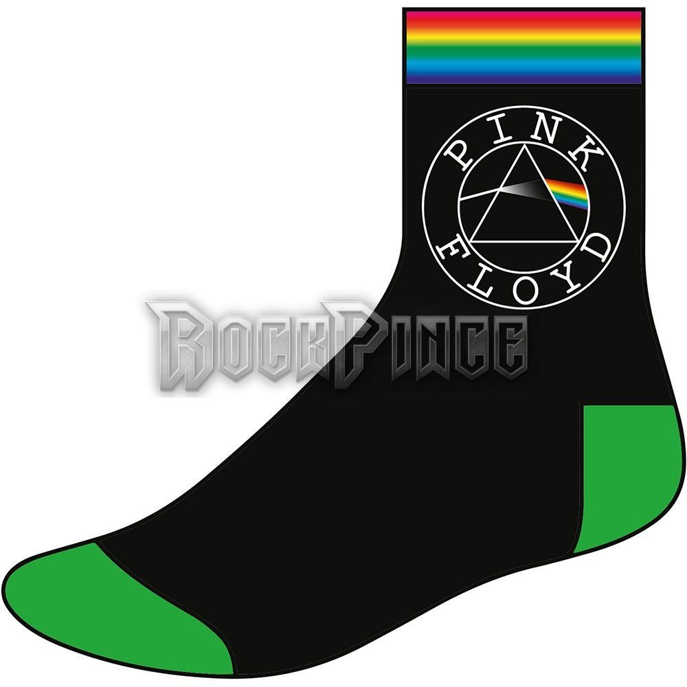Pink Floyd - Circle Logo - unisex boka zokni (egy méret: 40-45) - PFSCK01MB