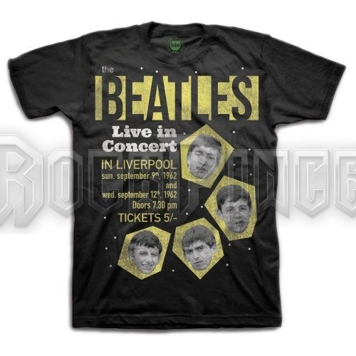 The Beatles - 1962 Live in Concert - unisex póló - BEAT62TEE03MB