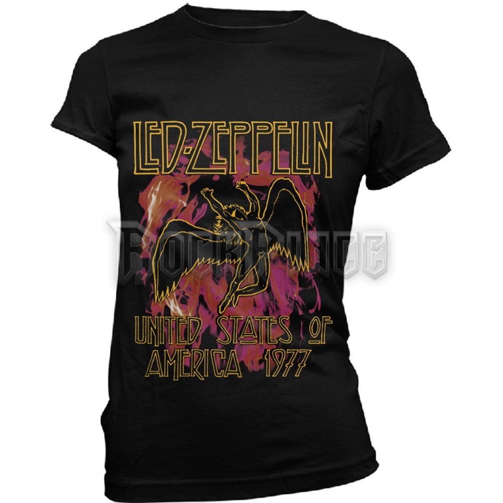 Led Zeppelin - Black Flames - női póló - LZTS20LB