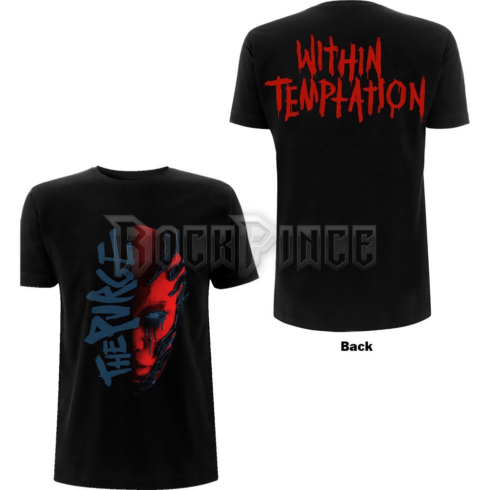Within Temptation - Purge Outline (Red Face) - női póló - WTTS03LB / PHDWTEGSBPUR