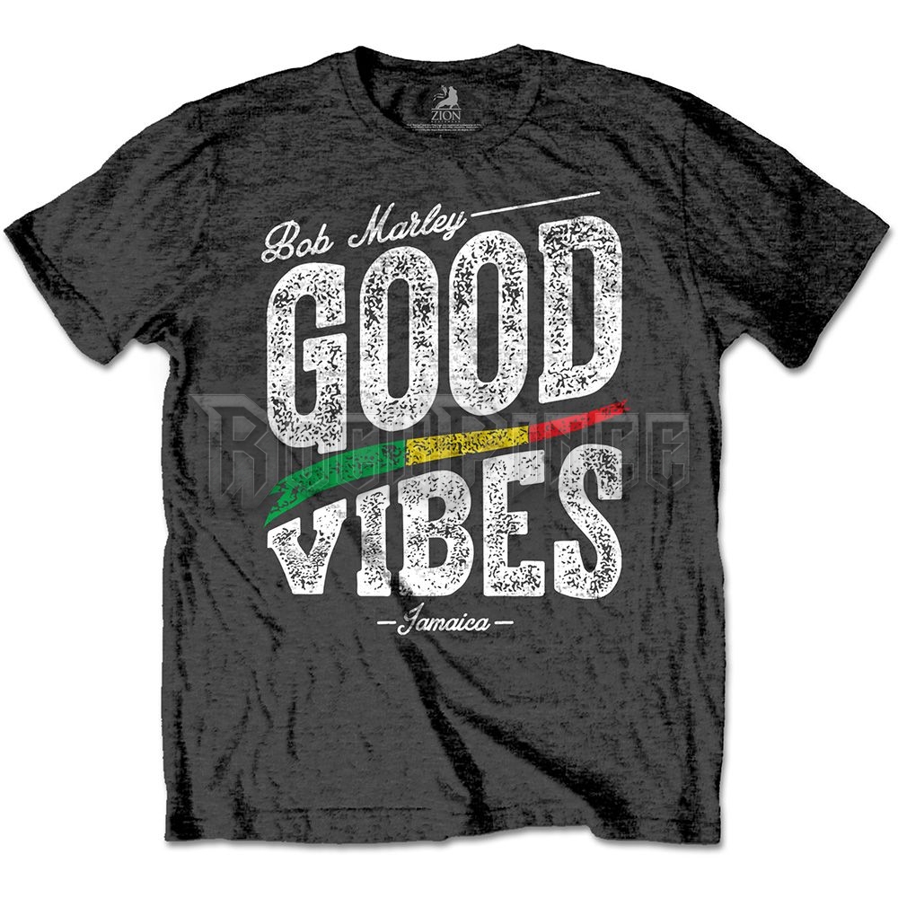 Bob Marley - Good Vibes - unisex póló - BMATS19MC