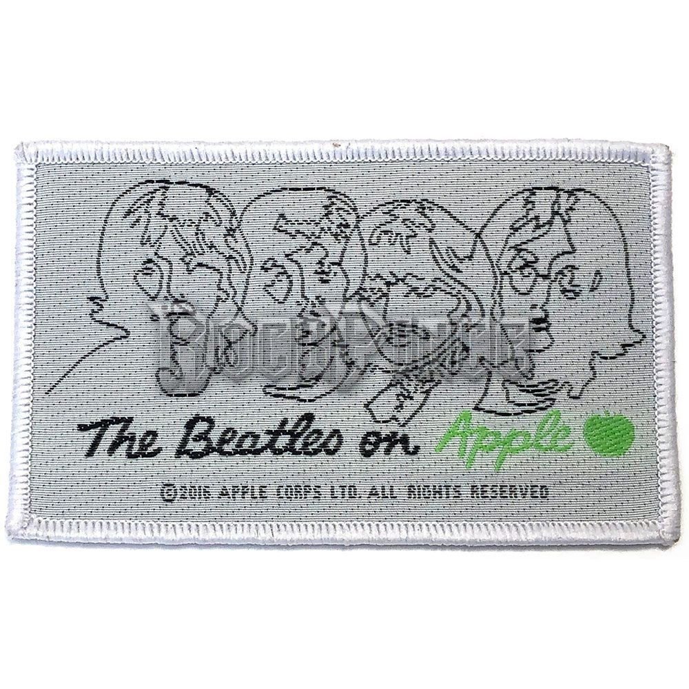 The Beatles - On Apple (Black on White) - kisfelvarró - BEP25W