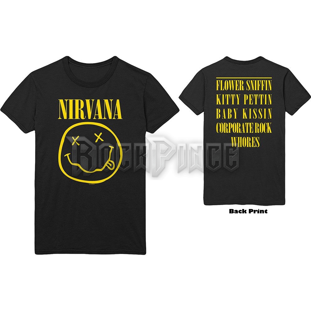 Nirvana - Flower Sniffin - unisex póló - NIRVTS07MB