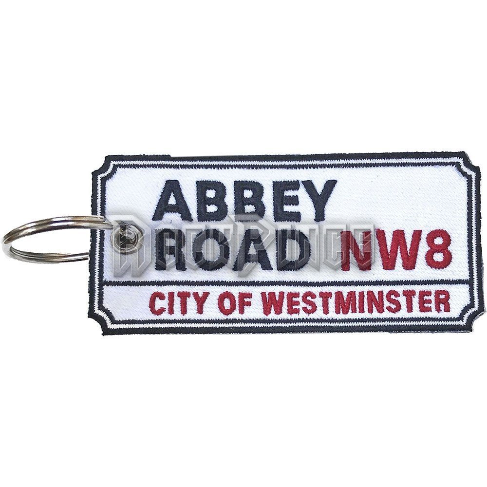 Road Sign - Abbey Road, NW London Sign - kulcstartó - ROFFSIGNPATKEYNW08