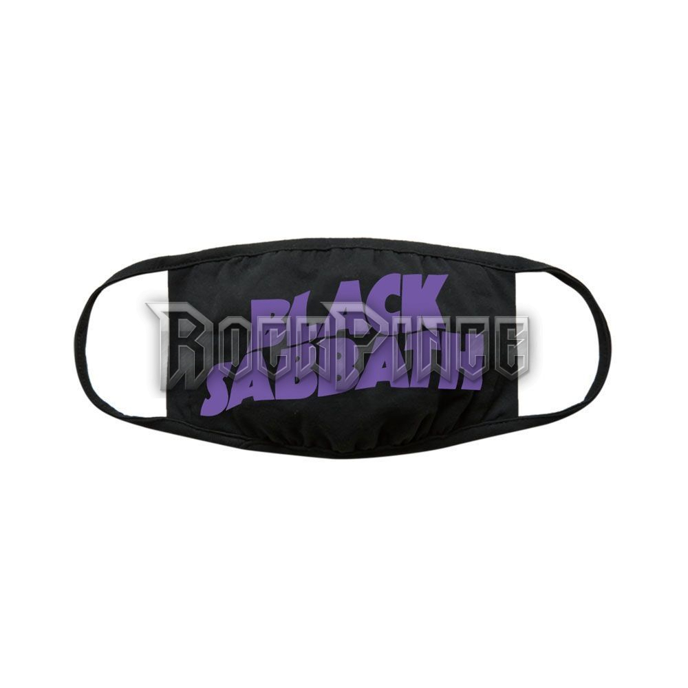 Black Sabbath - Wavy Logo szájmaszk - BSMASK01B