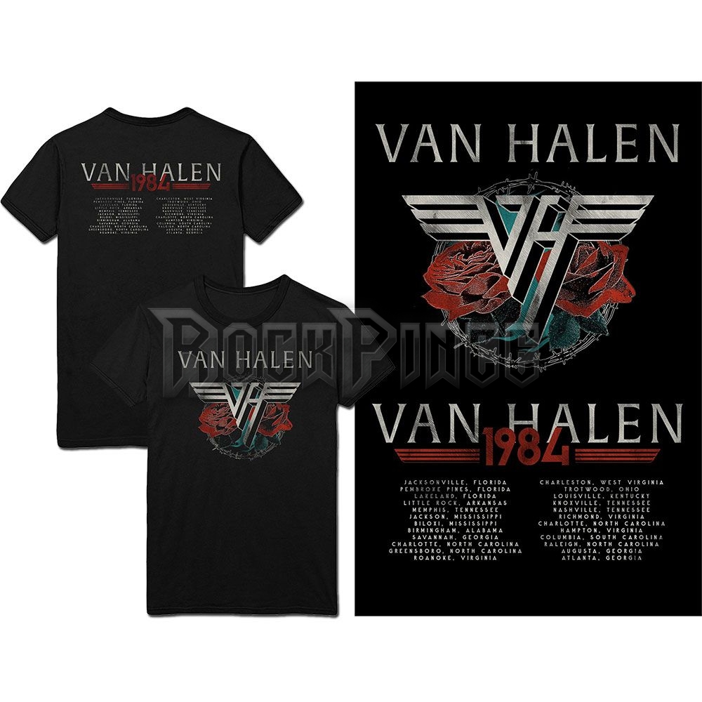 Van Halen - 84 Tour - unisex póló - VHTS07MB