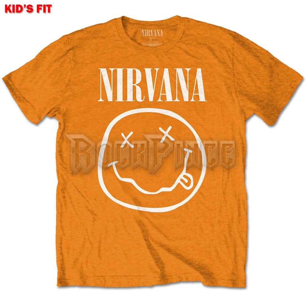 Nirvana - White Happy Face - gyerek póló - NIRVTS03BO