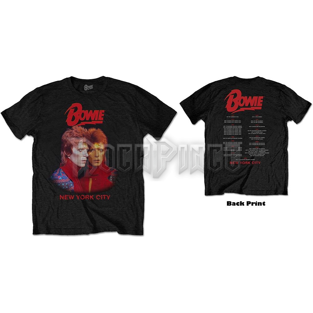 David Bowie - New York City - unisex póló - BOWTS38MB