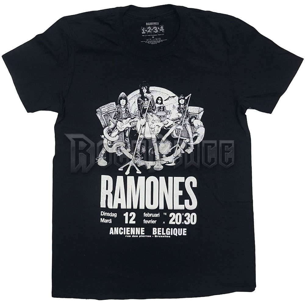 Ramones - Belgique - unisex póló - RATS54MB
