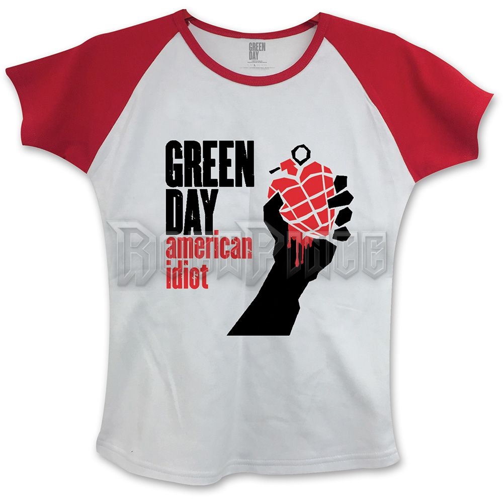 Green Day - American Idiot - női raglán ujjú póló - GDTRRAG01LWR