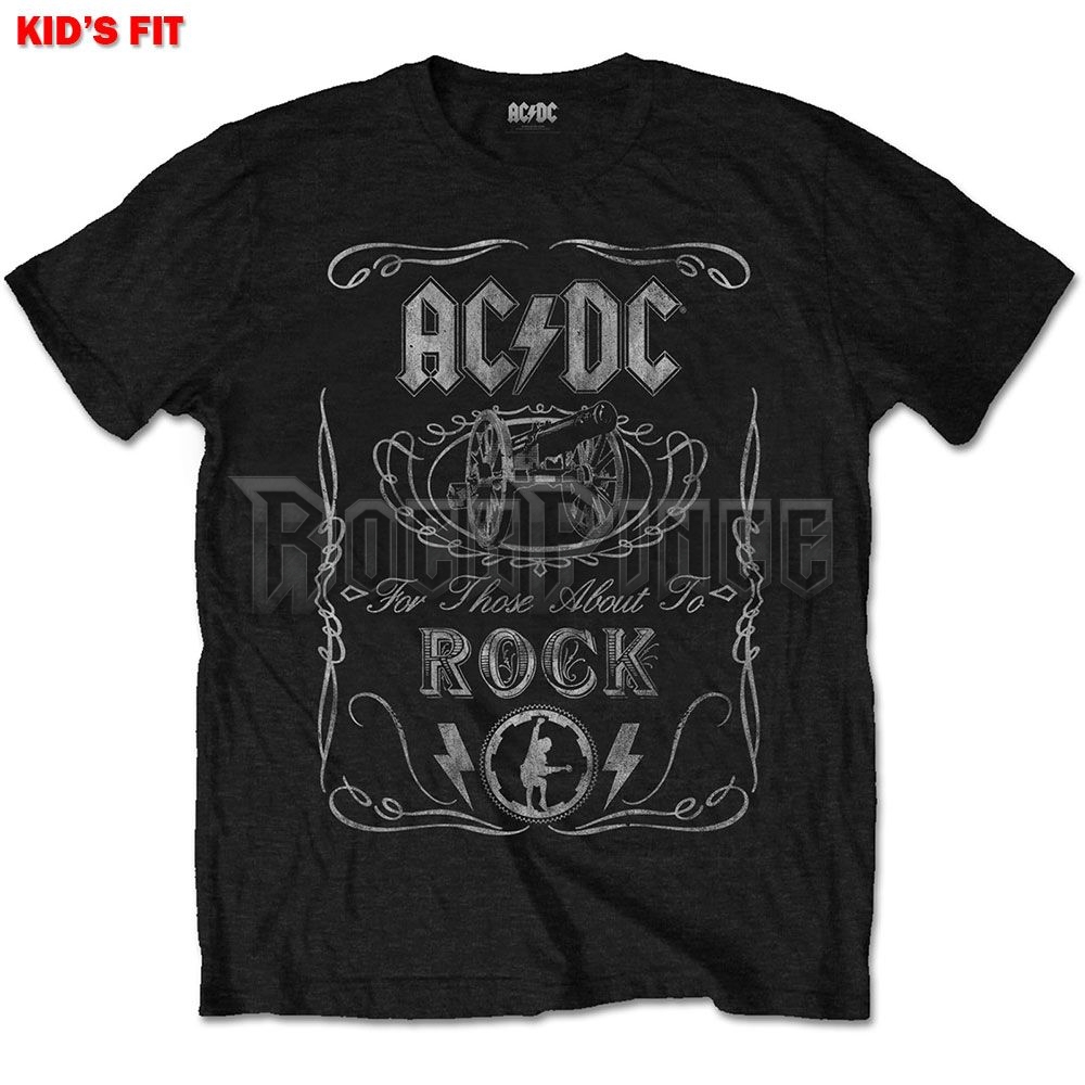 AC/DC - Vintage Cannon Swig - gyerek póló - ACDCTS49BB
