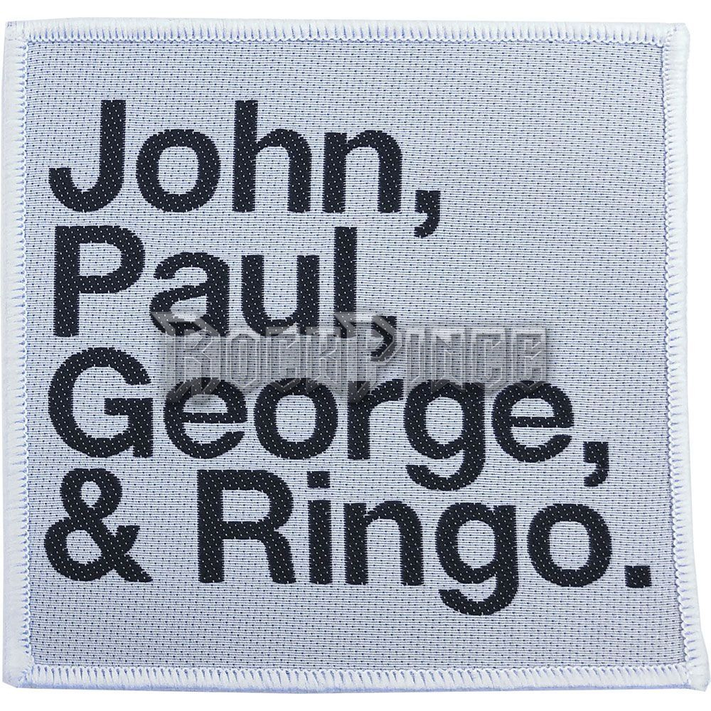 The Beatles - John, Paul, George, Ringo Black on White - kisfelvarró - BEP24W