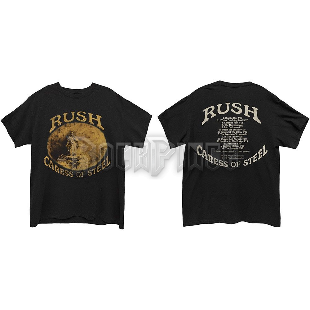 Rush - Caress of Steel - unisex póló - RUSHTEE18MB / MTRAF10310023