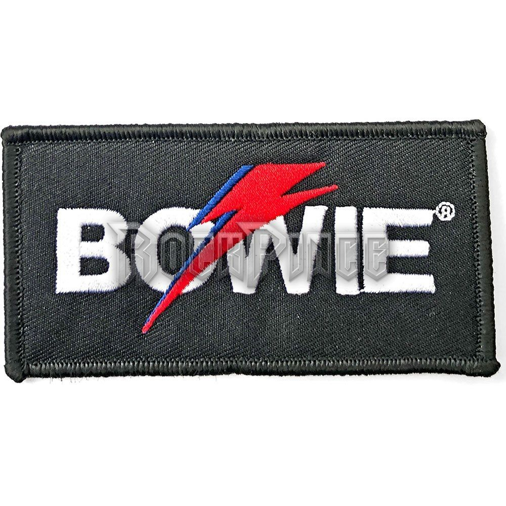 David Bowie - Flash Logo - kisfelvarró - BOWPAT01