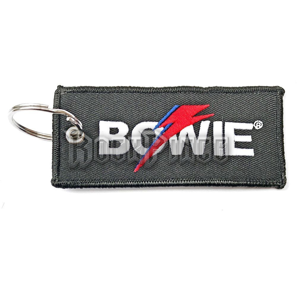 David Bowie - Flash Logo - kulcstartó - BOWPATKEY01