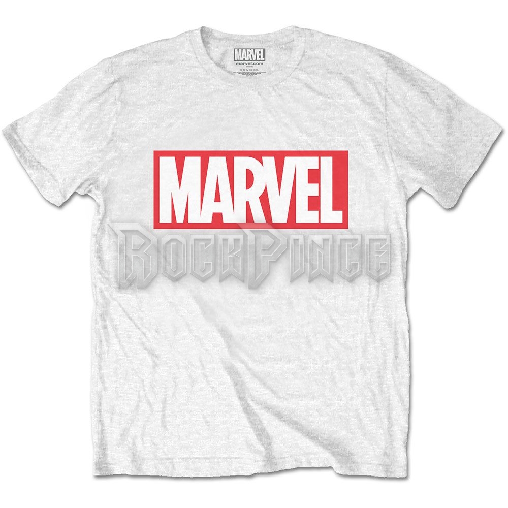 Marvel Comics - Marvel Box Logo - unisex póló - MARVTS15MW