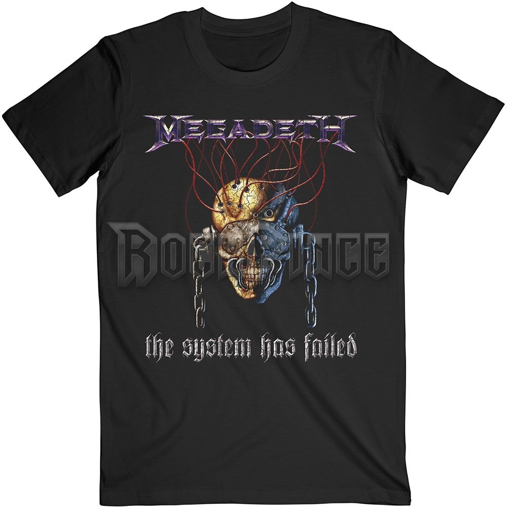 Megadeth - Systems Fail - unisex póló - MEGATS06MB