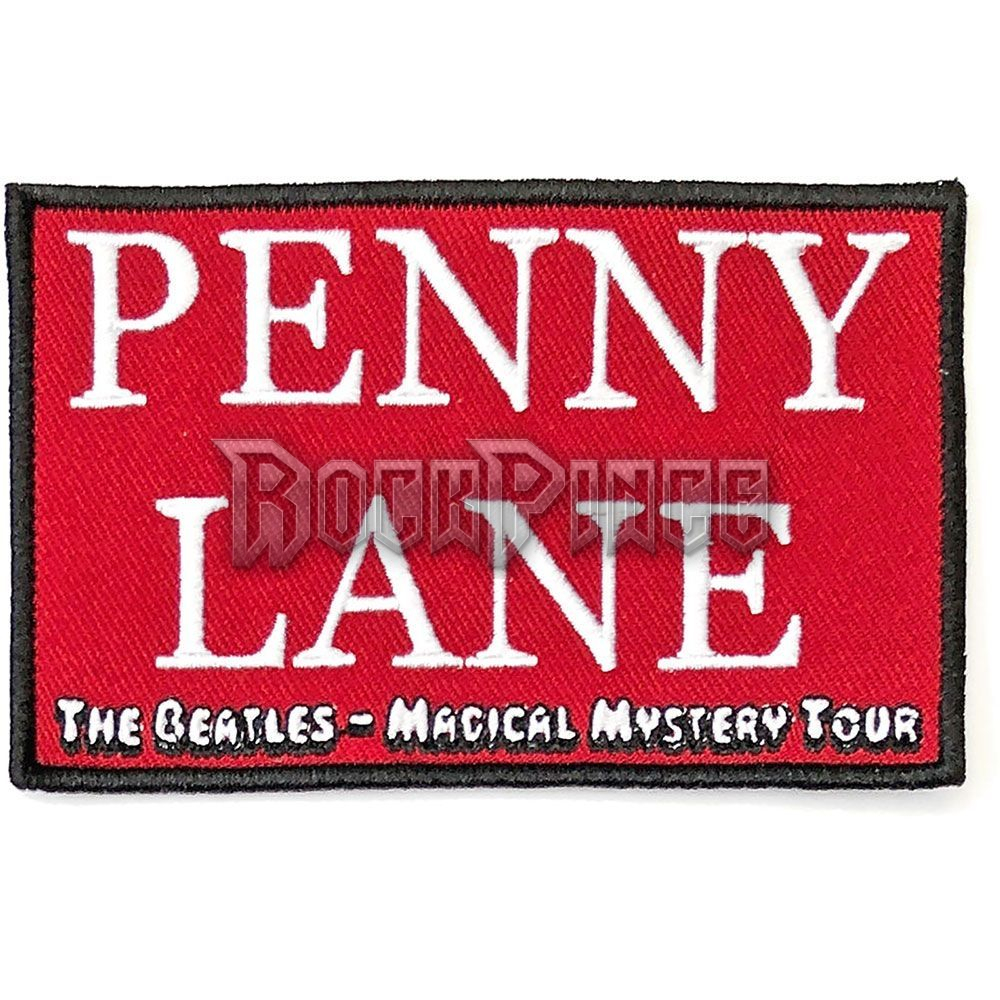 The Beatles - Penny Lane Red - kisfelvarró - BEATSONGPAT02R