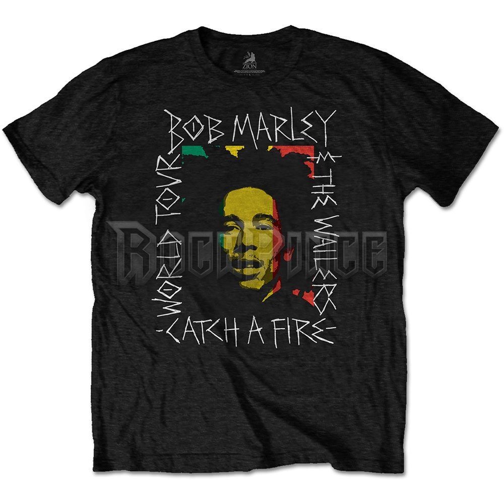 Bob Marley - Rasta Scratch - unisex póló - BMATS27MB